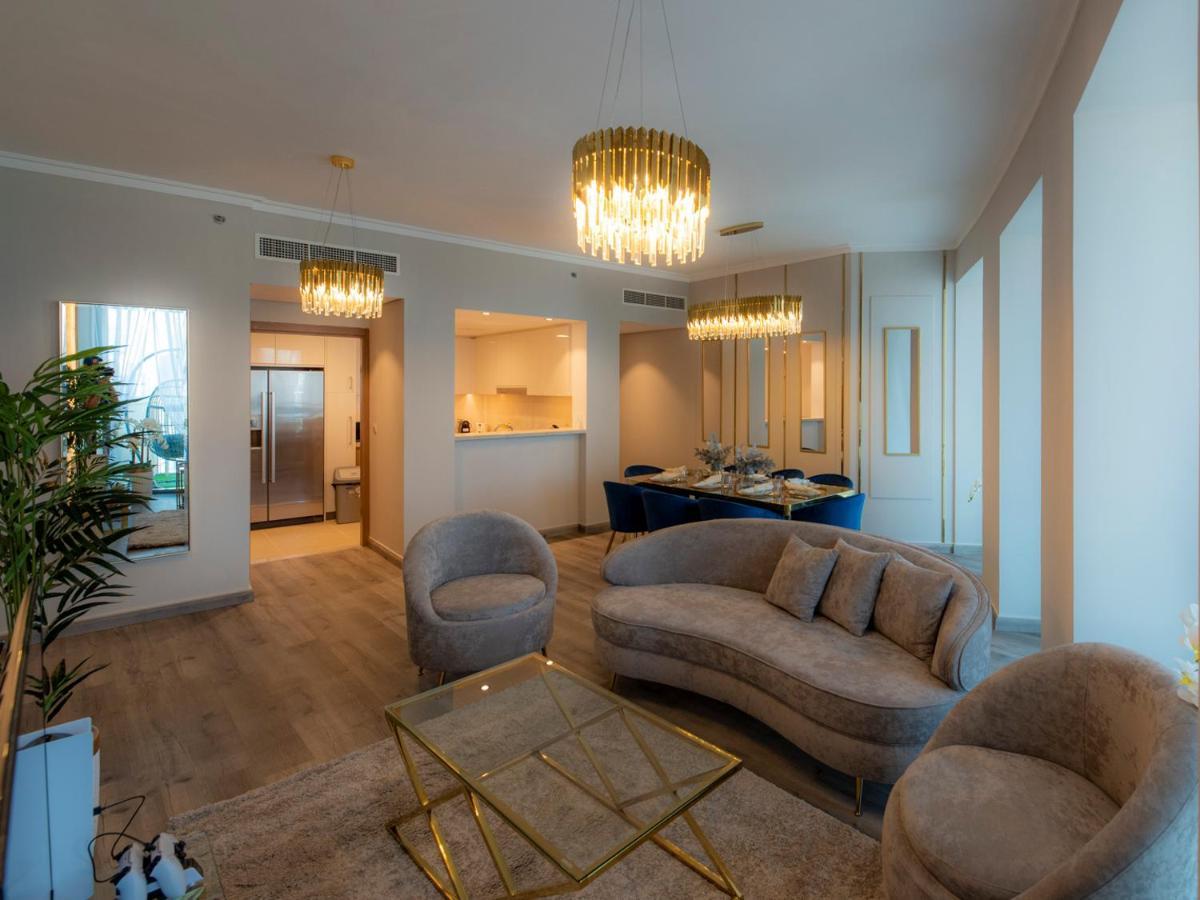 First Class 3Br With Full Dubai Skyline & Sea View Apartment Exterior photo
